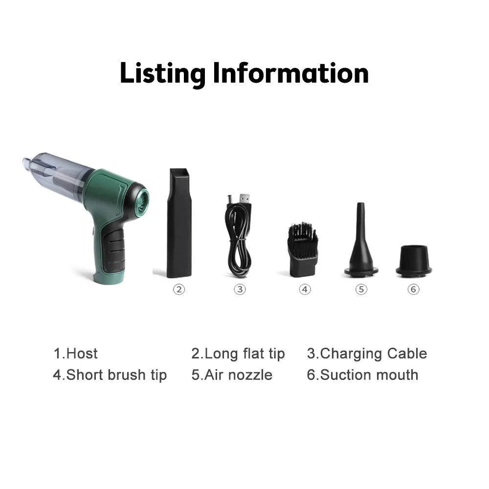 ClearSolve 2-in-1 Cordless car Vacuum & Air Blower